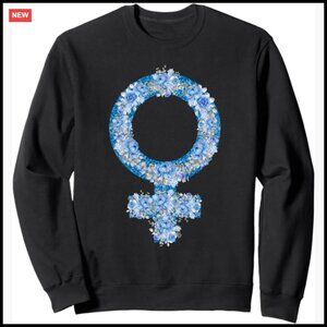 Feminist Symbol Women's Day Sweatshirt Classic Fit Oversized Chic Retro